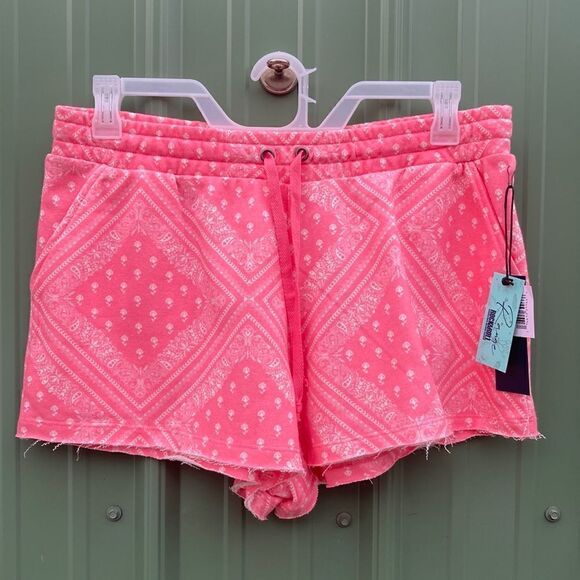 Range RockNRoll Western FLOWY BANDANA PRINT TOP & Shorts Lounge 2-pc Set Size XL - Picture 6 of 10